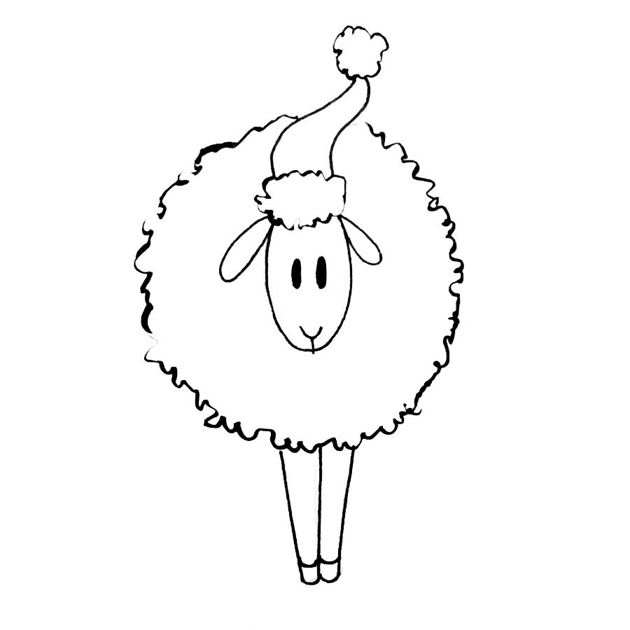kmh-santa-sheep-stamp
